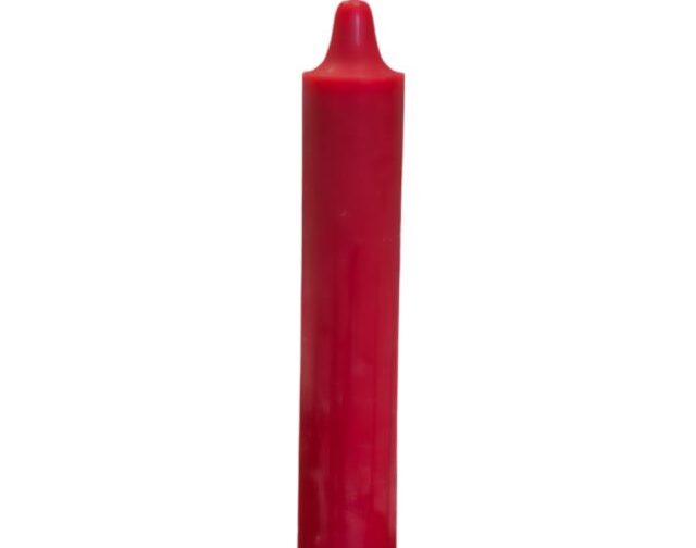 6 Inch Household Taper Candle - Red