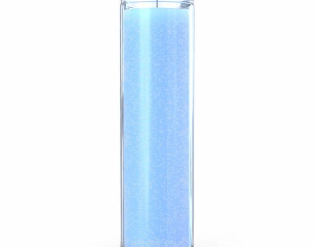 Bougie 3 jours bleu clair